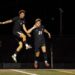 Edoardo Oliveri, numero 21 di Colorado Mesa, esulta dopo il gol contro UCCS