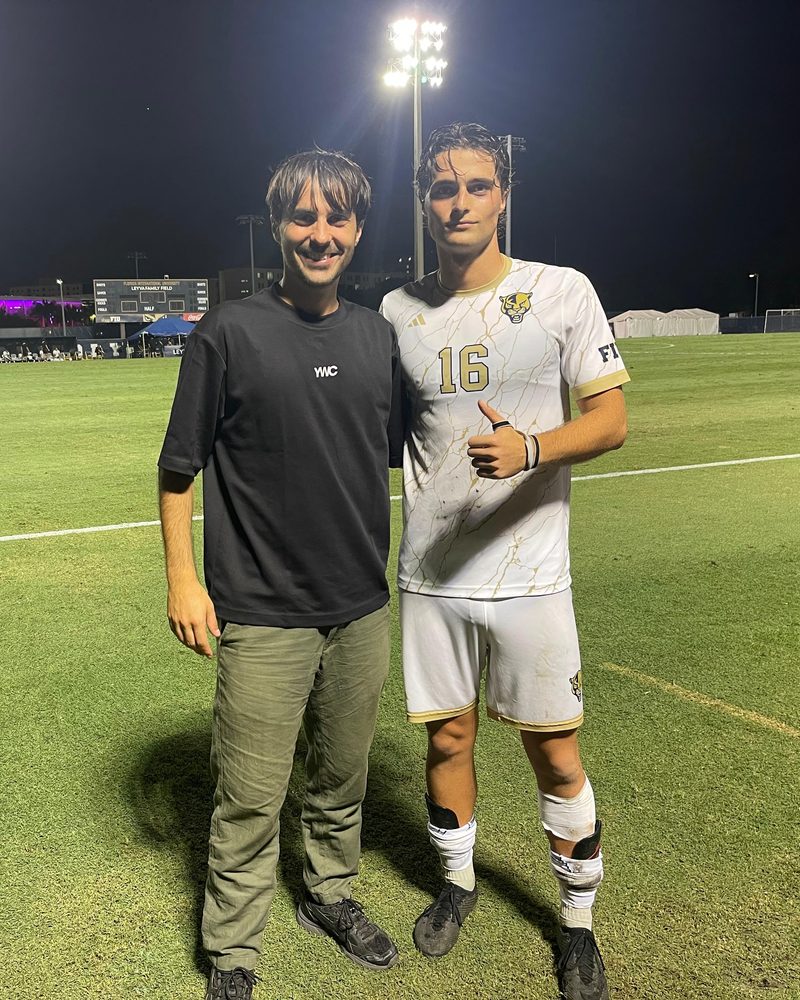 Leonardo Consoloni con Nicolò Baudo alla Florida International University