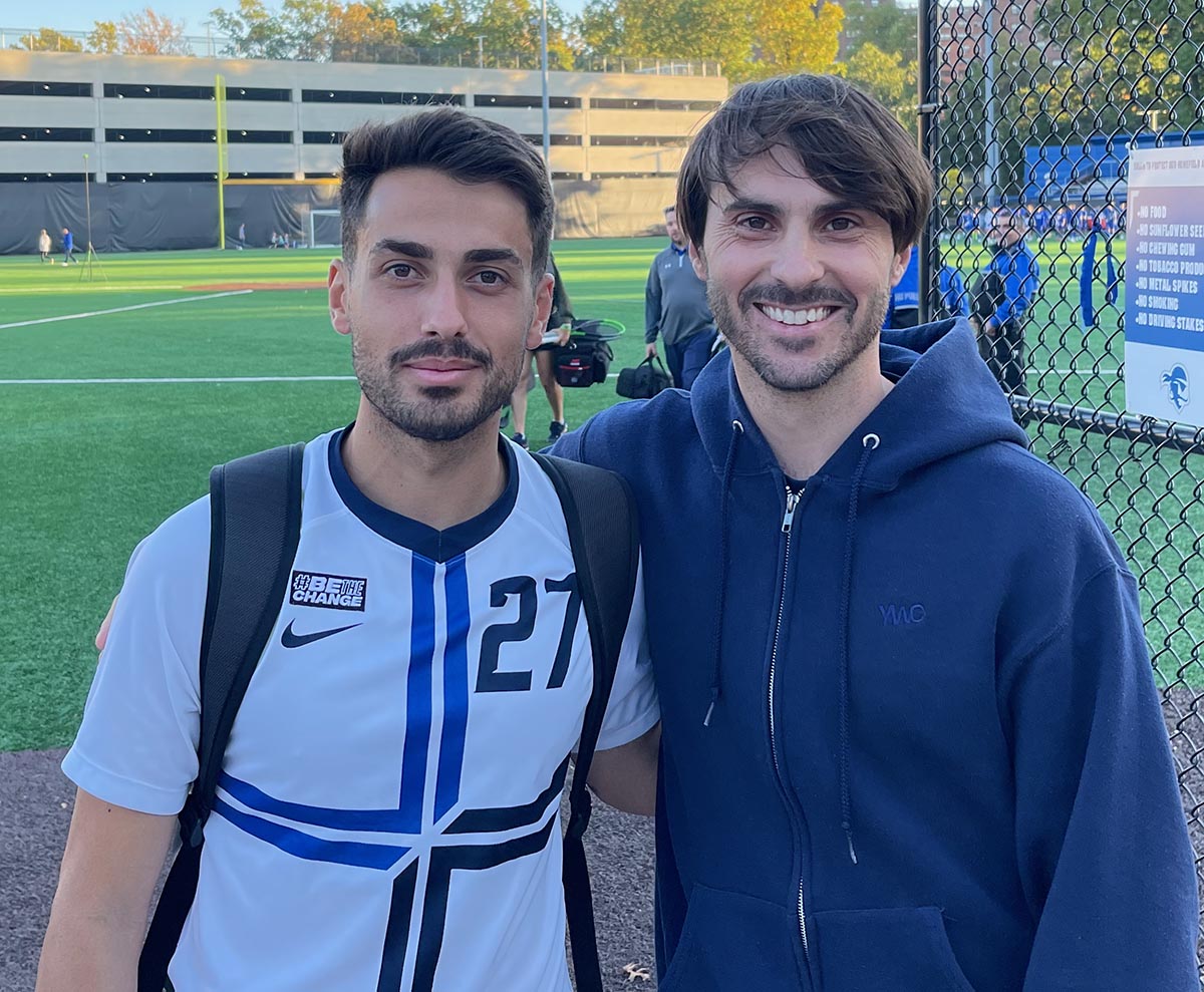 Giorgio Probo con Nicolò Baudo alla Creighton University