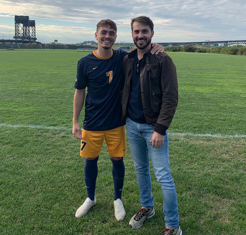 Manuele Cavazzoli con Nicolò Baudo a Canisius College